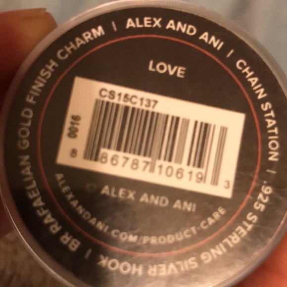 Alex and Ani Chain Station LOVE Charm ♥️ !! NWT - Picture 3 of 6